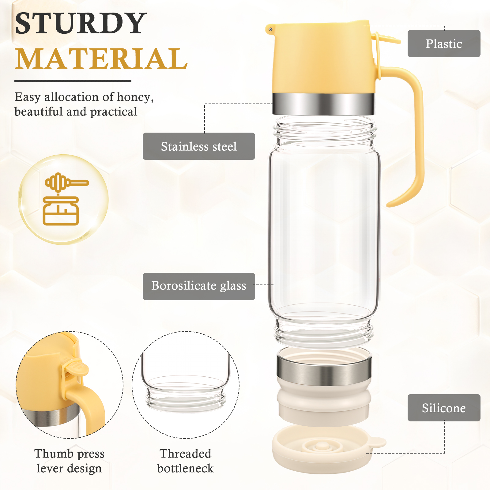 300ML/350ML Honey Dispenser Pr – обзор и цена Herb Keeper Container