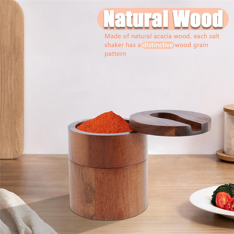 Wooden Salt Shaker, 2-Tier Spi – обзор и цена Herb Keeper Container