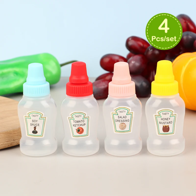 4Pcs/set Mini Sauce Bottle Ket – обзор и цена Herb Keeper Container