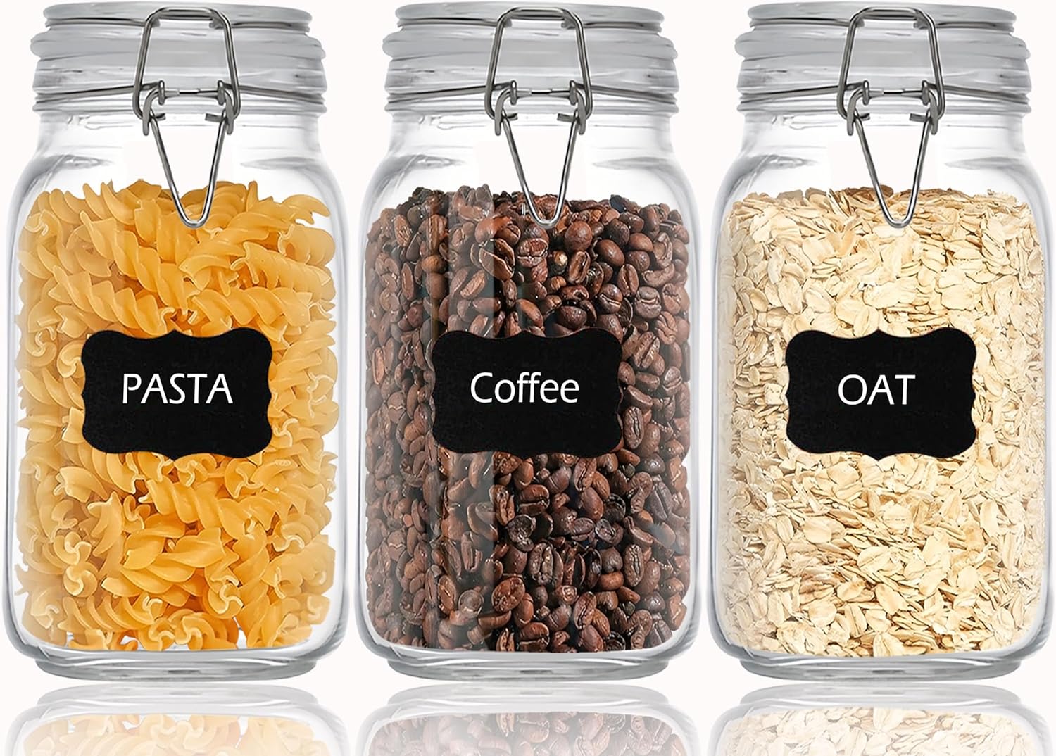 Clear Food Storage Jars 50oz S – обзор и цена Food Storage Organization