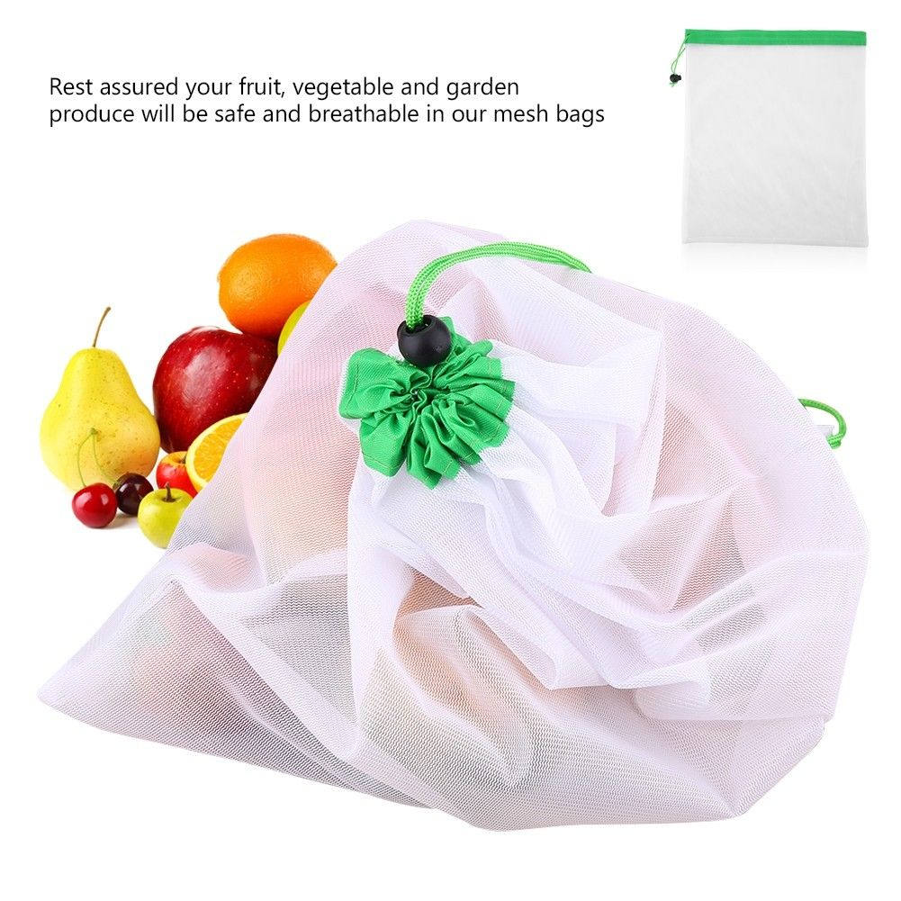 12Pcs Reusable Mesh Produce Ba – обзор и цена Produce Bag Reusable Mesh