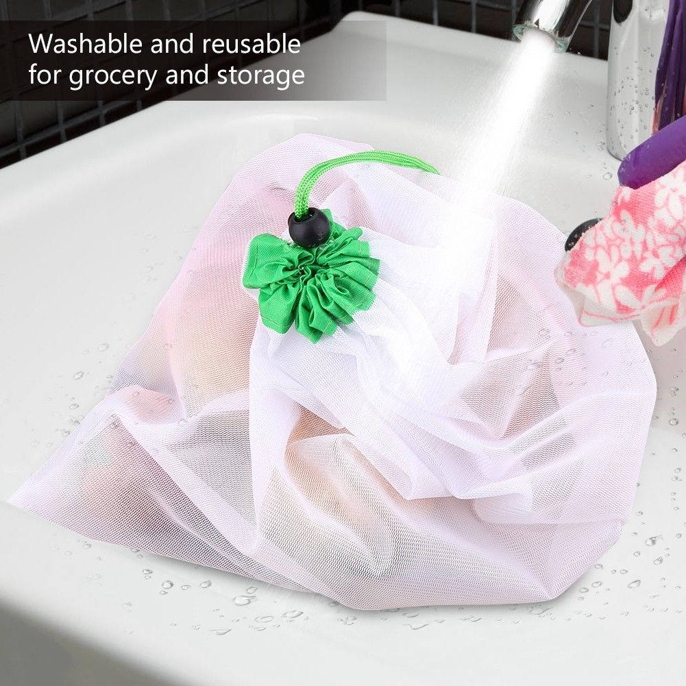 12Pcs Reusable Mesh Produce Ba – обзор и цена Produce Bag Reusable Mesh