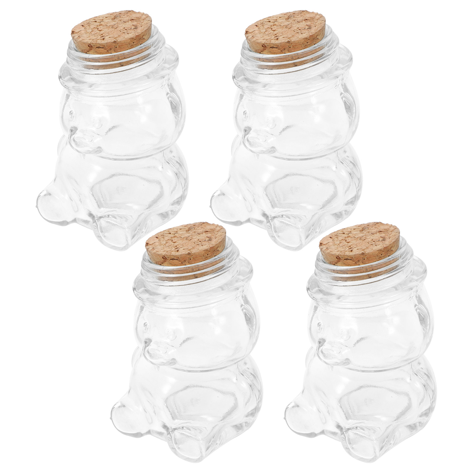4Pcs Glass Candy Jar Set Trans – обзор и цена Food Storage Glass Containers