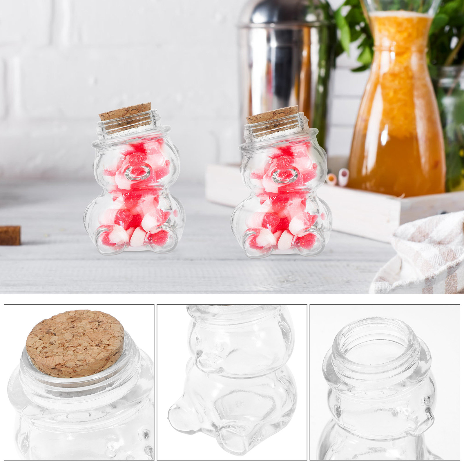 4Pcs Glass Candy Jar Set Trans – обзор и цена Food Storage Glass Containers