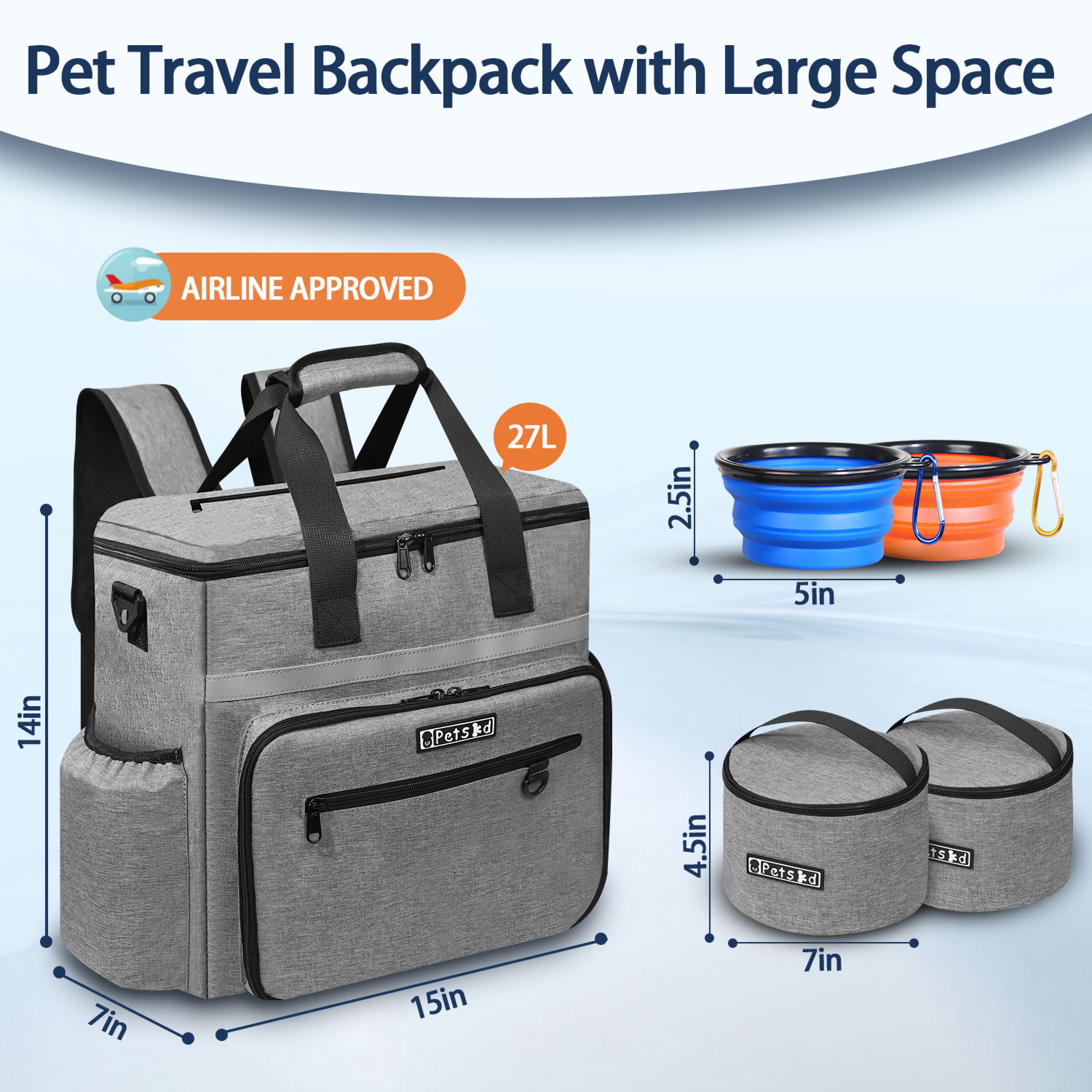 Petskd Outdoor Dog Organizer B – обзор и цена Food Storage Zipper