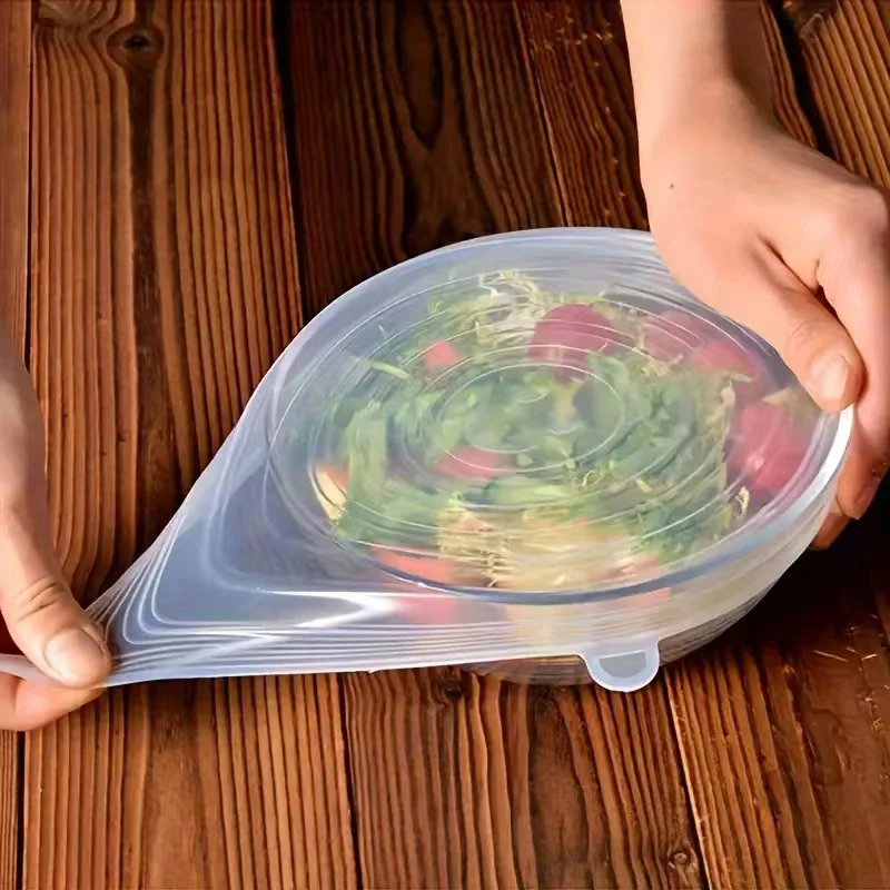 6pcs Silicone Covers Adaptable – обзор и цена Silicone Stretch Lid