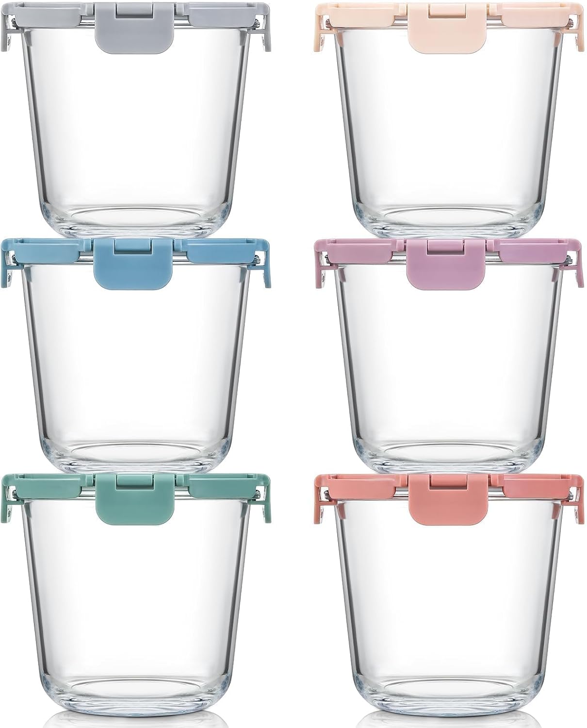 [UPGRADED LID] 6 Sets 3 Cup/24 – обзор и цена Food Storage Glass Containers