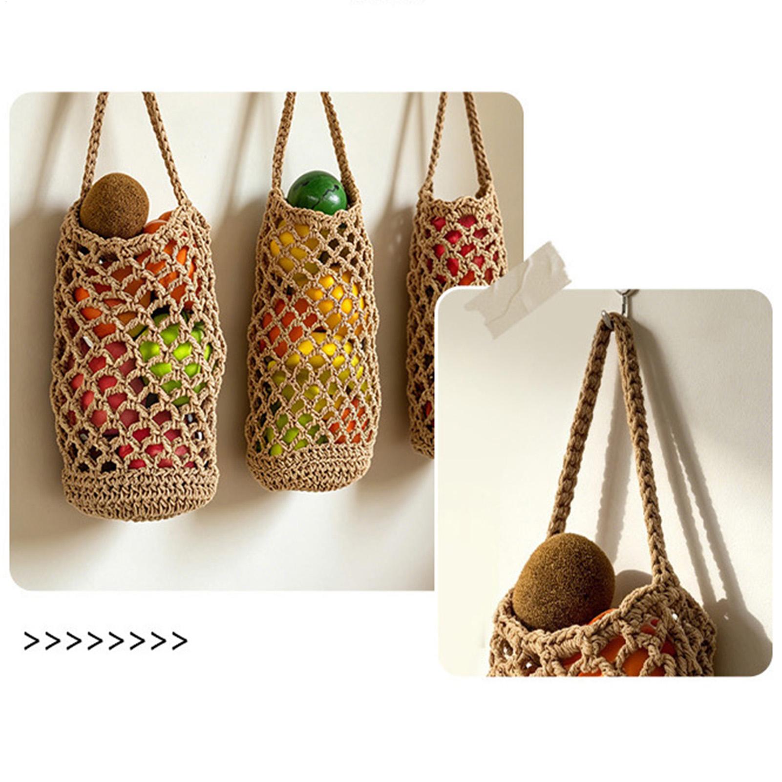 Boho Hand Woven Vegetable Stor – обзор и цена Produce Bag Reusable Mesh