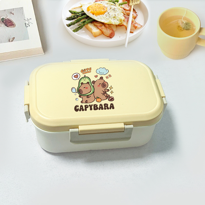 Capybara Bento Lunch Box Carto – обзор и цена Food Storage And Containers
