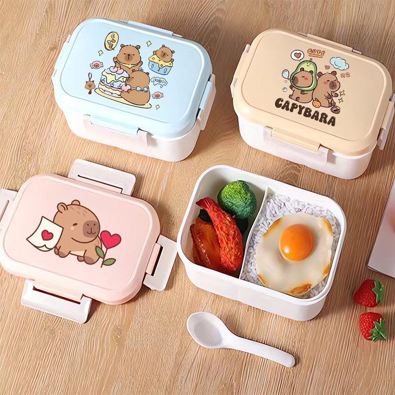 Capybara Bento Lunch Box Carto – обзор и цена Food Storage And Containers