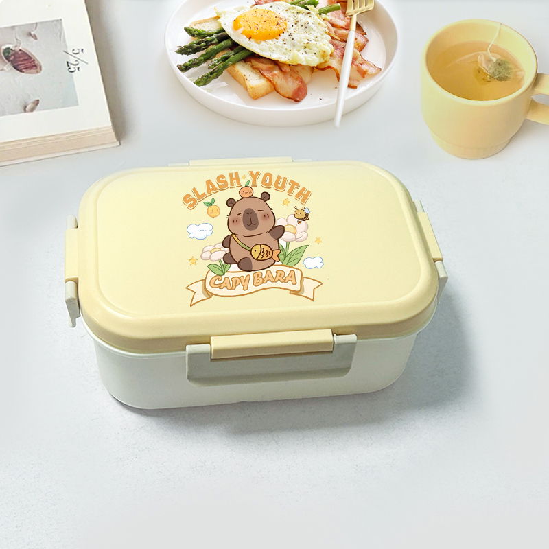 Capybara Bento Lunch Box Carto – обзор и цена Food Storage And Containers