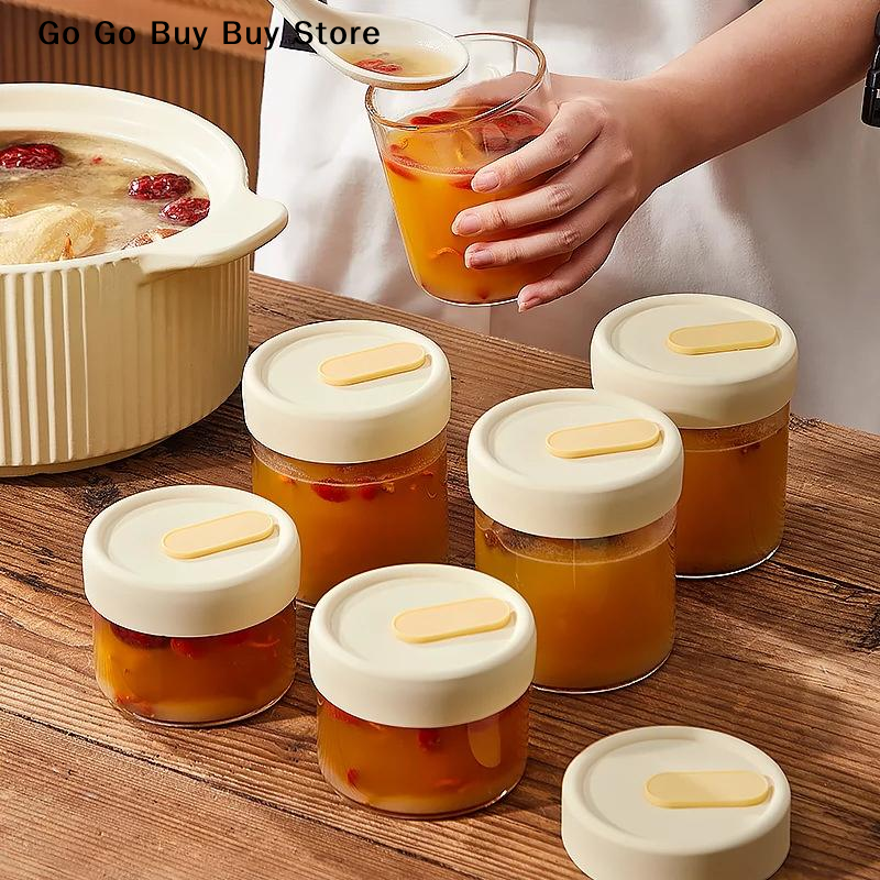 【ST】1Pc 240/400ML Glass Food S – обзор и цена Food Storage Glass Containers