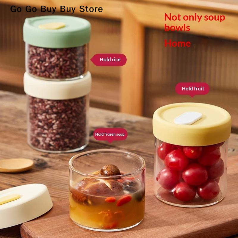 【ST】1Pc 240/400ML Glass Food S – обзор и цена Food Storage Glass Containers