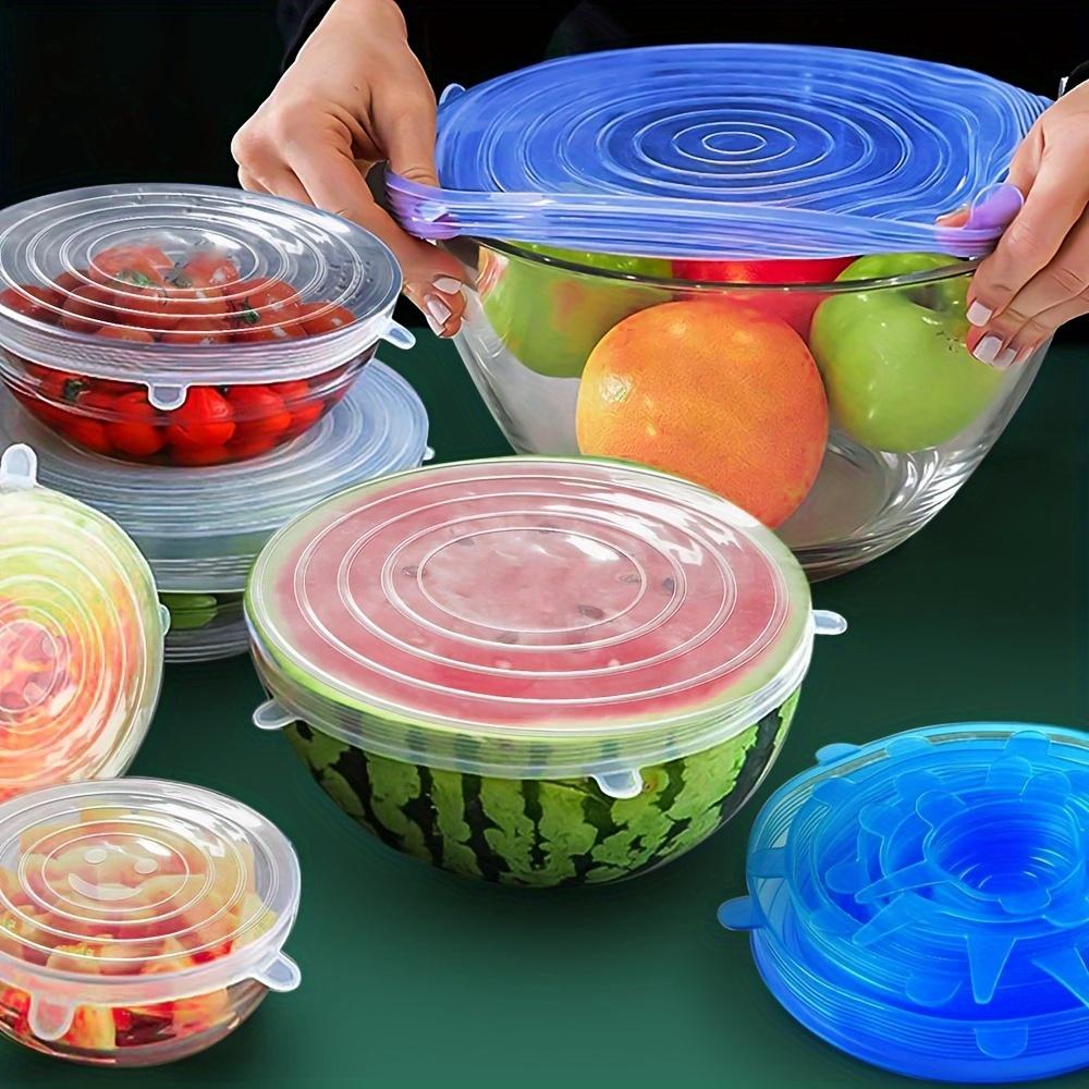 6pcs Reusable Silicone Stretch – обзор и цена Silicone Stretch Lid