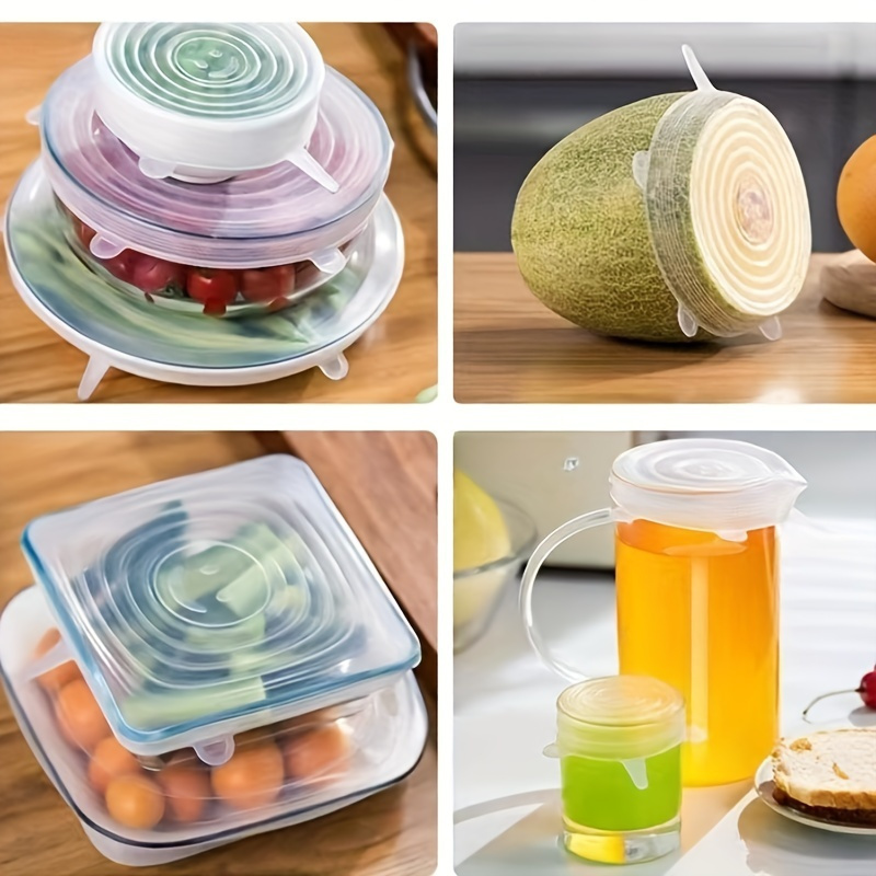 6pcs Reusable Silicone Stretch – обзор и цена Silicone Stretch Lid